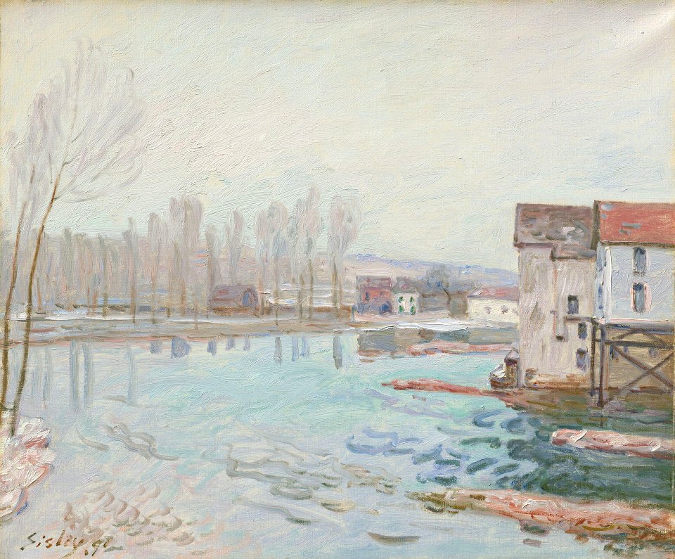 Alfred Sisley Moret in Winter 1891