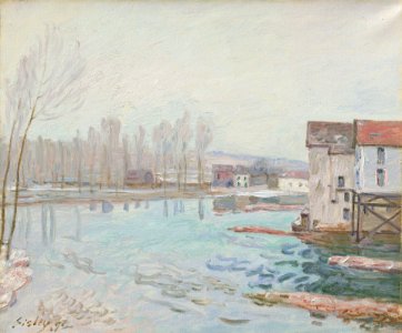 Alfred Sisley Moret in Winter 1891