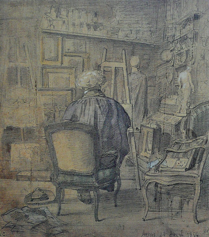 Alfred Robaut - Corot dans l'atelier de Dutilleux