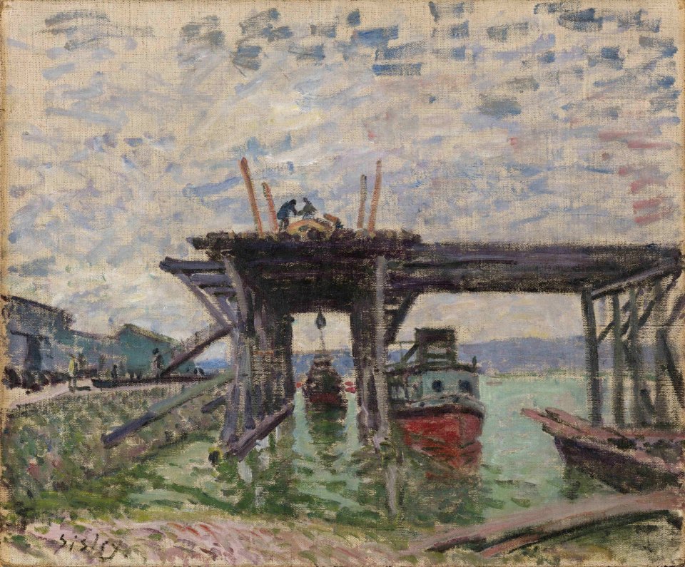 Alfred Sisley - Le garage des bateaux-mouches - Ordrupgaard