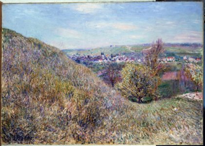 Alfred Sisley - On the Hills of Moret in Spring - Morning - y1991-65 - Princeton University Art Museum