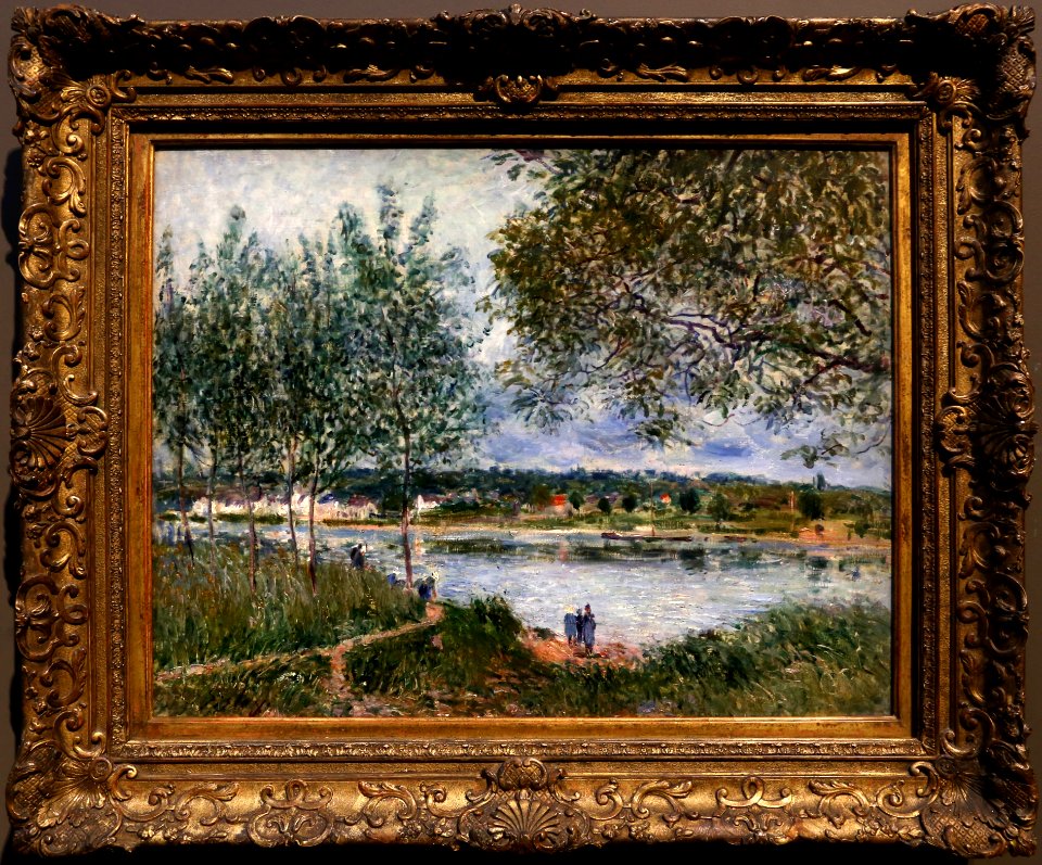 Alfred sisley, il sentiero del vecchio traghetto a by, 1880