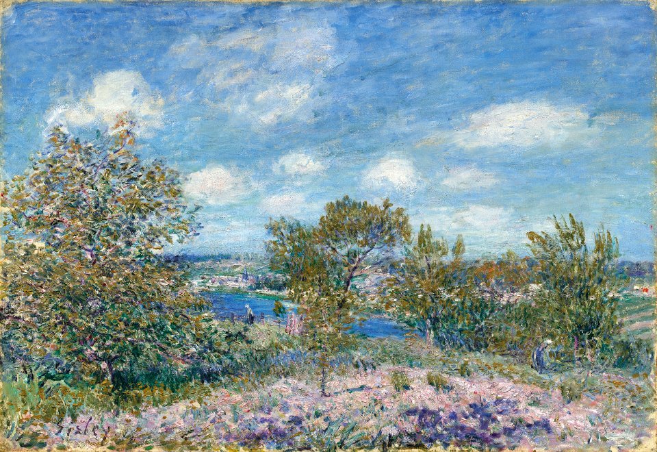 Alfred sisley apres-midi de mai a by pres de moret-sur-loing