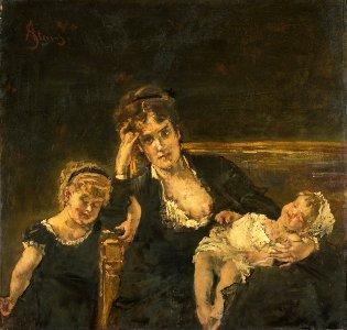Alfred Stevens - De weduwe
