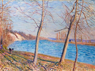 Alfred Sisley - River Banks at Veneux - Johannesburg Art Gallery
