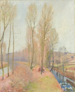Alfred Sisley The Orvanne and the Loing Canal in Winter 1891