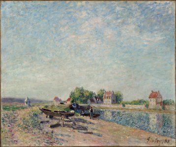 Alfred Sisley - Saint-Mammès, Loing Canal - 1961.262 - Cleveland Museum of Art