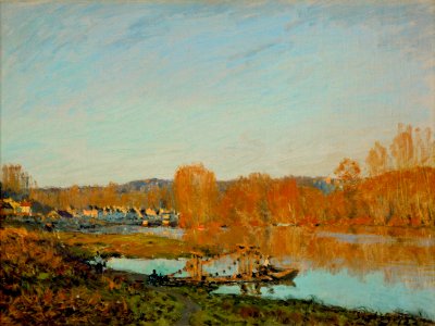Alfred Sisley, L'automne - Bords de la Seine pres Bougival (Autumn - Banks of the Seine near Bougival), 1873