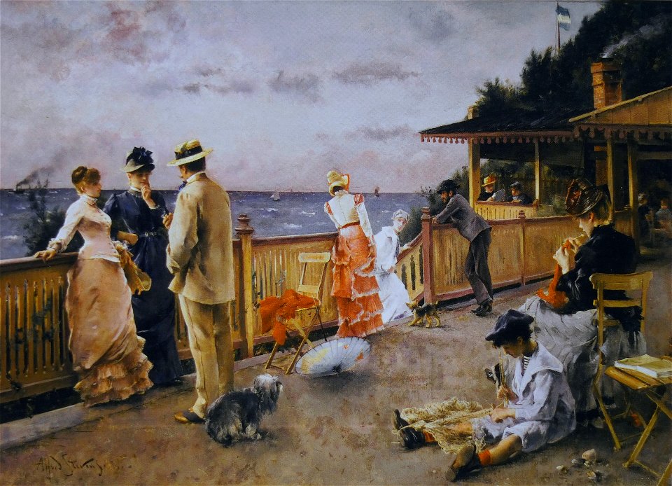 Alfred Stevens La Villa des falaises Sainte-Adresse 1884