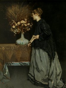 Alfred Stevens - Autumn Flowers - Google Art Project. Free illustration for personal and commercial use.