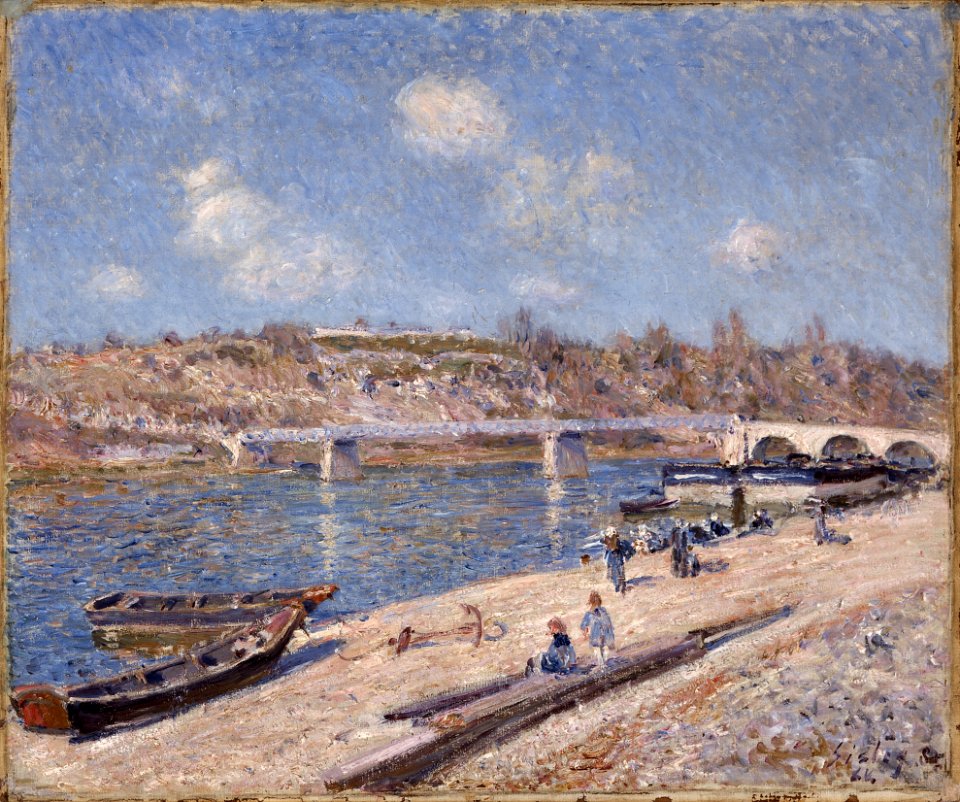 Alfred Sisley - The Beach at Saint-Mammès - 224-1916 - Saint Louis Art Museum
