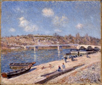 Alfred Sisley - The Beach at Saint-Mammès - 224-1916 - Saint Louis Art Museum