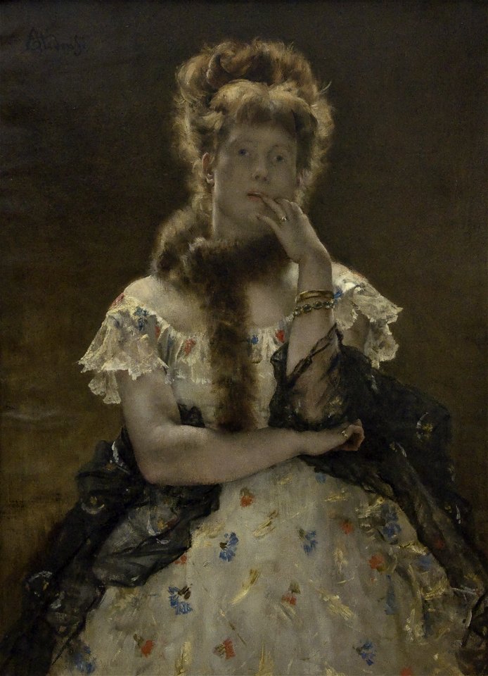 Alfred Stevens - (1823-1906) - De Parijse sfinks (1867) - kmska 001 28-02-2010 15-06-35