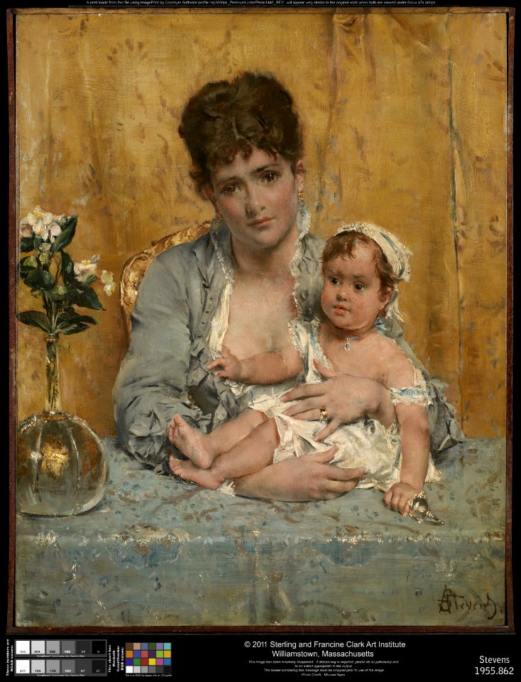 Alfred Stevens - Mother and Child - 1955.862 - Clark Art Institute