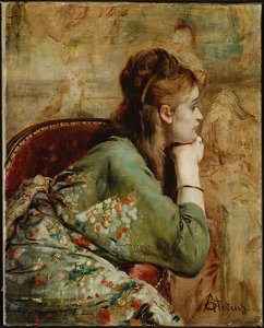Alfred Stevens - Meditation - 23.528 - Museum of Fine Arts