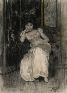 Alfred Stevens - Mademoiselle de Clermont-Tonnerre - Google Art Project