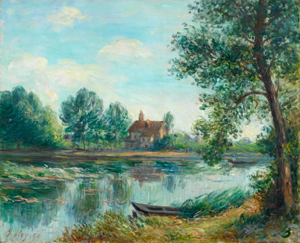 Alfred Sisley Bords du Loing à Saint-Mammès 1892