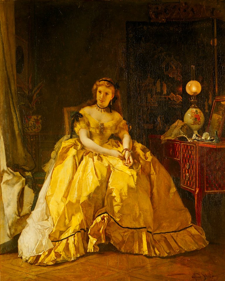 Alfred Stevens - Rentrée du bal - château de Compiègne