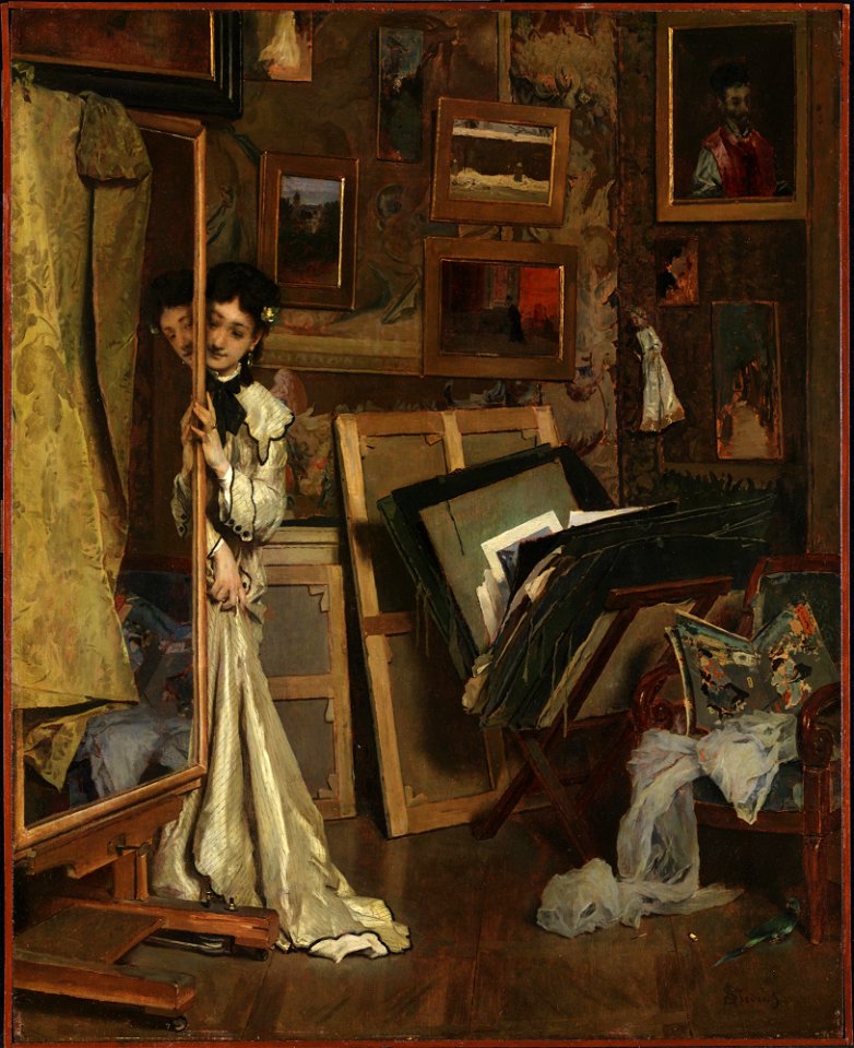 Alfred Stevens - The Psyché (My Studio) - 2012-76 - Princeton University Art Museum