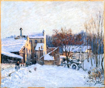 Alfred Sisley – Une cour à Chaville