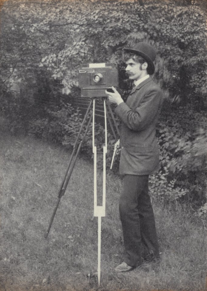 Alfred Stieglitz self-portrait, freienwald, 1886