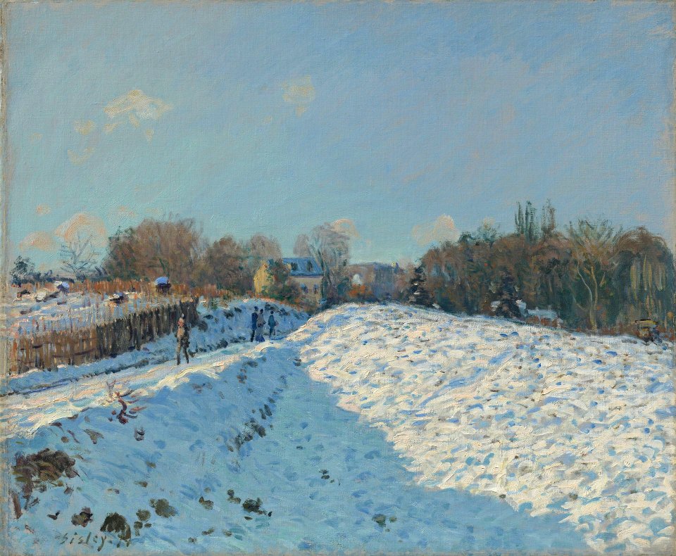 Alfred Sisley Snow Effect in Louveciennes 1874