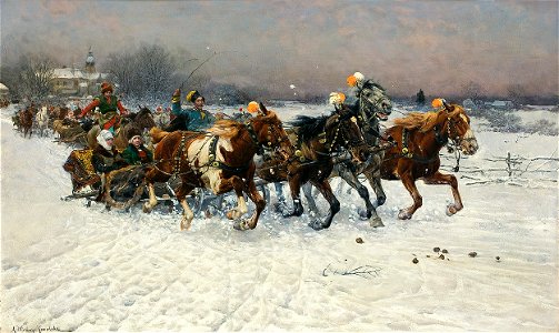 Alfred Wierusz-Kowalski - Litewska sanna