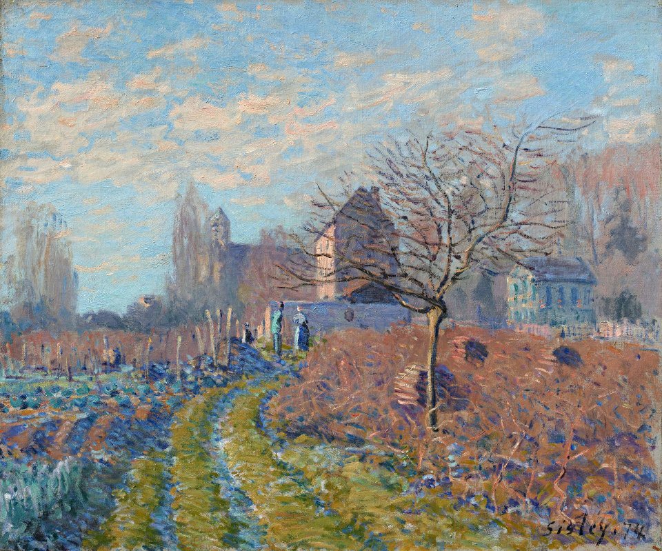Alfred Sisley White Hoarfrost Saint Martin's Summer 1874