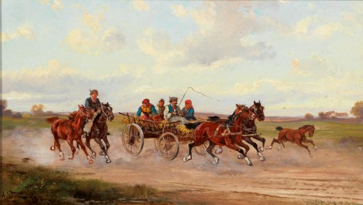 Alfred Steinacker Ungarisches Marktfuhrwerk