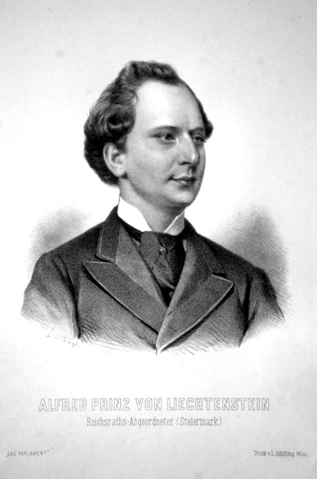 Alfred von Liechtenstein Litho