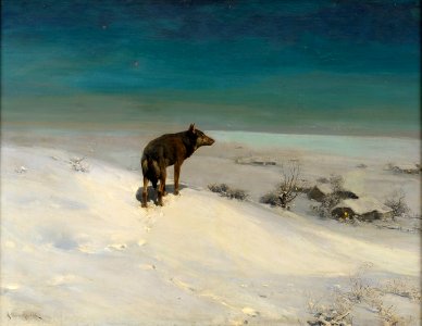 Alfred von Wierusz-Kowalski Der Wolf