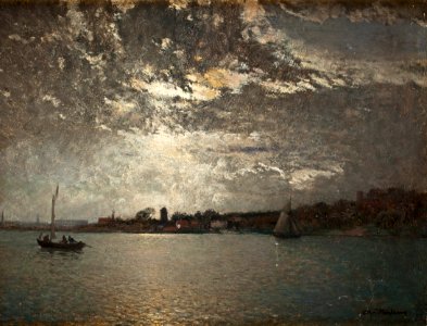 Alfred Wahlberg-Månskensstämning, Stockholms inlopp