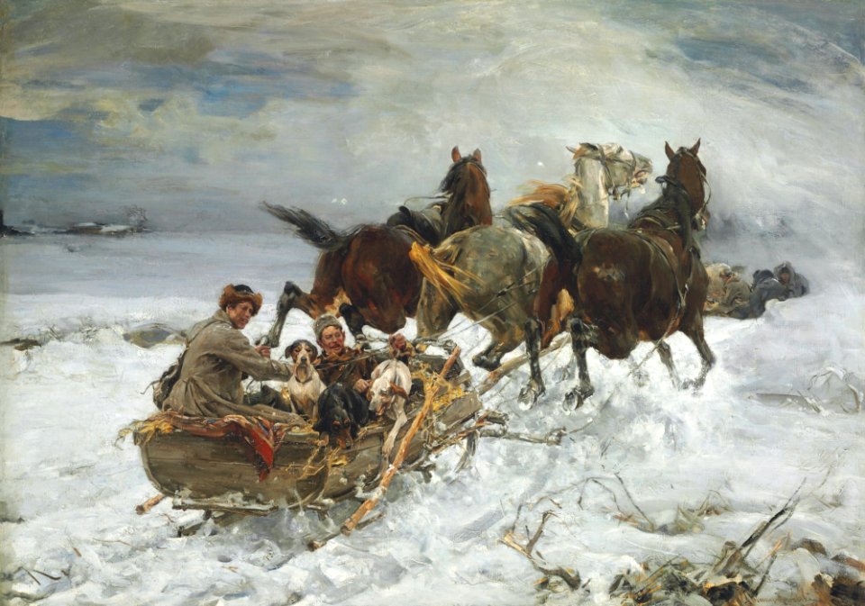 Alfred Wierusz-Kowalski - Kulig