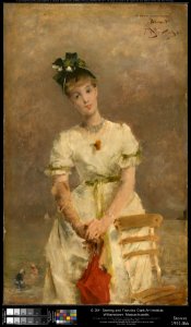 Alfred Stevens - Young Woman by the Sea - 1955.866 - Clark Art Institute
