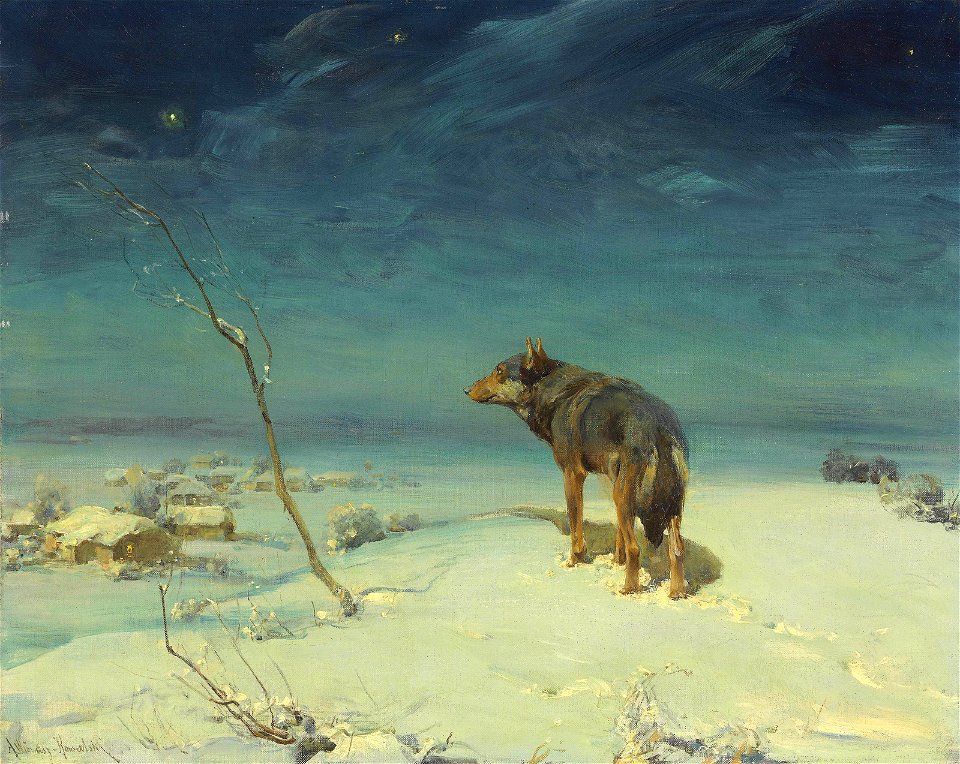 Alfred Wierusz-Kowalski - Samotny wilk