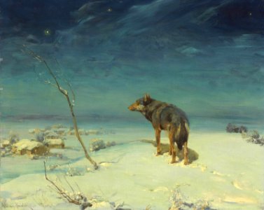 Alfred Wierusz-Kowalski - Samotny wilk
