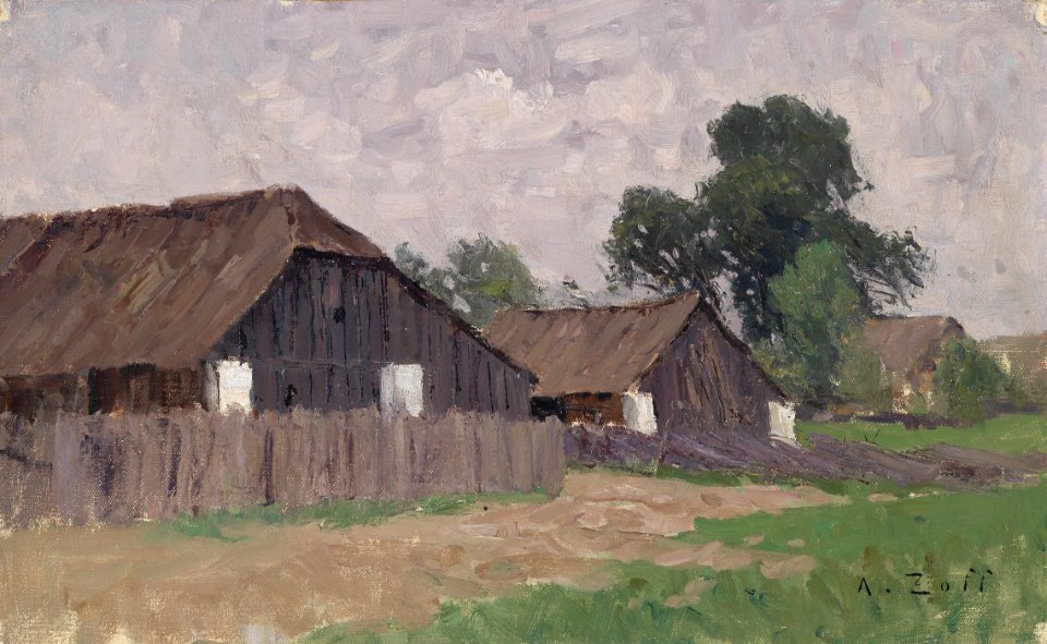 Alfred Zoff Bauernhäuser bei Klagenfurt