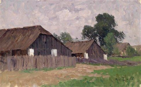 Alfred Zoff Bauernhäuser bei Klagenfurt