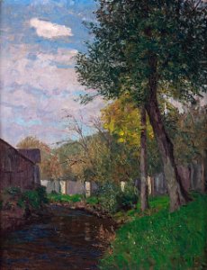 Alfred Zoff Bachbett im Herbst