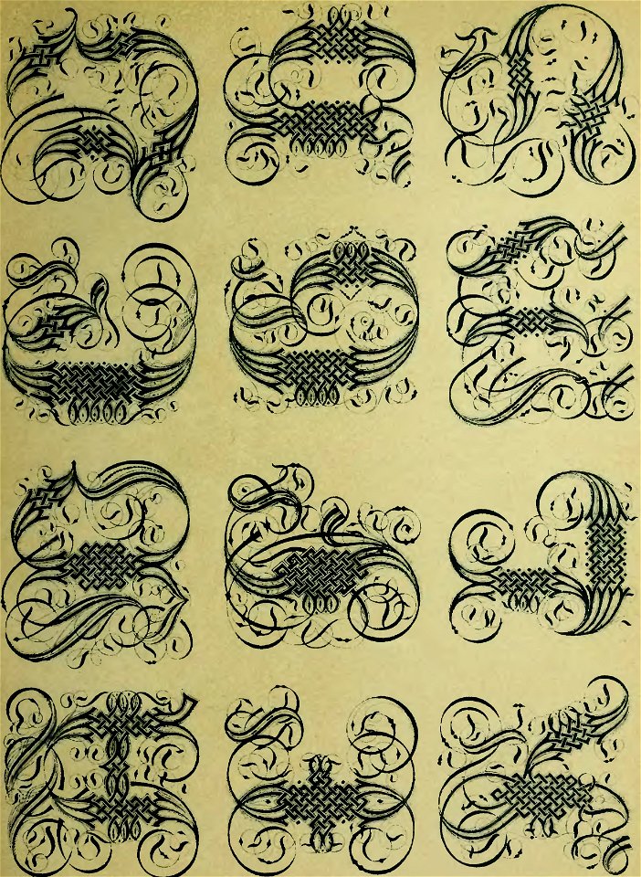 Alfredo Melani, Manuale dell'ornatista 1896 (page 57 crop)