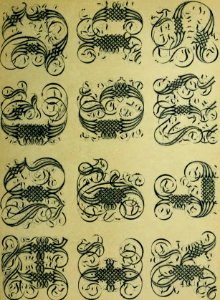 Alfredo Melani, Manuale dell'ornatista 1896 (page 57 crop)