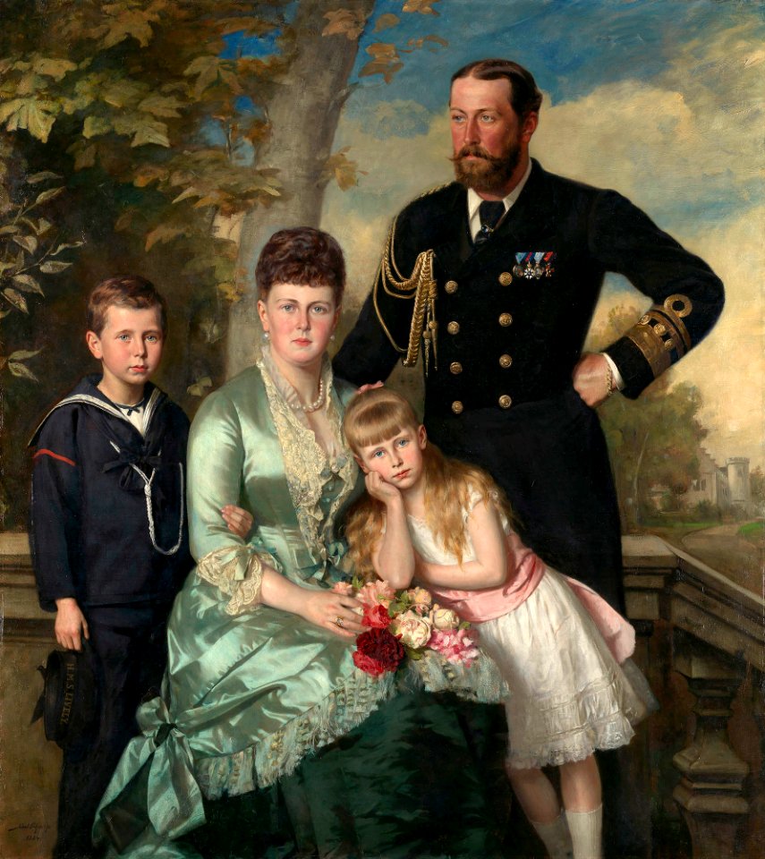 Alfred, Duke of Edinburgh with his family, Carl Rudolph Sohn, 1884