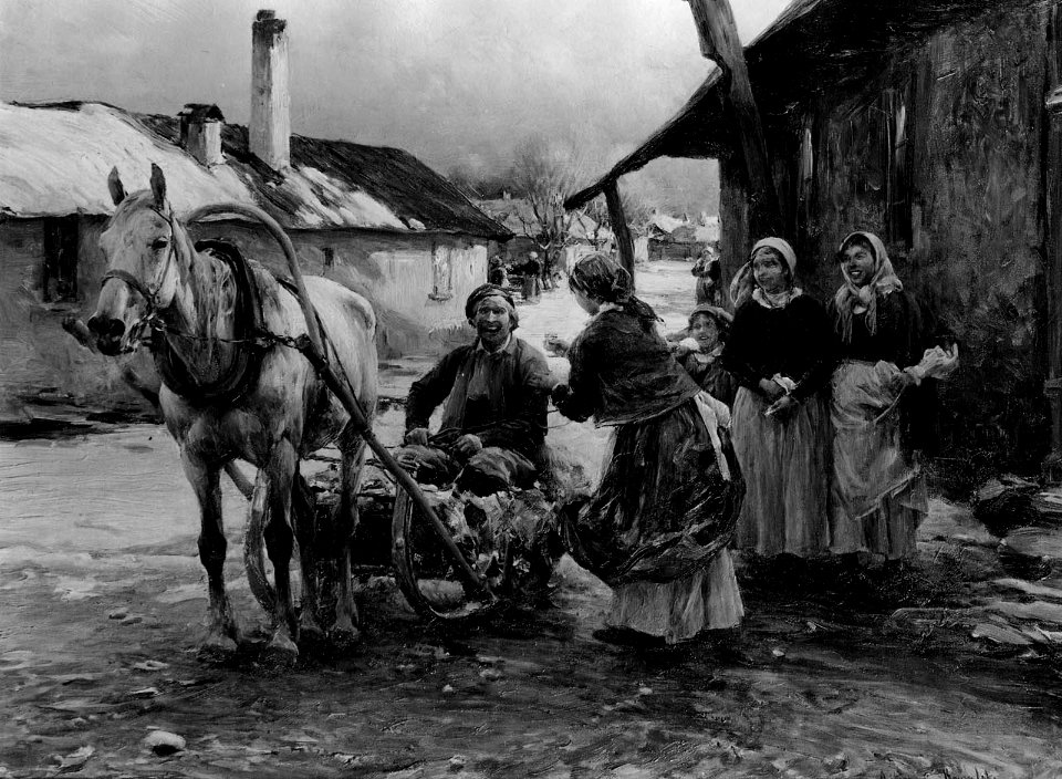 Alfred von Wierusz-Kowalski - In a Polish Village - 24.227 - Museum of Fine Arts