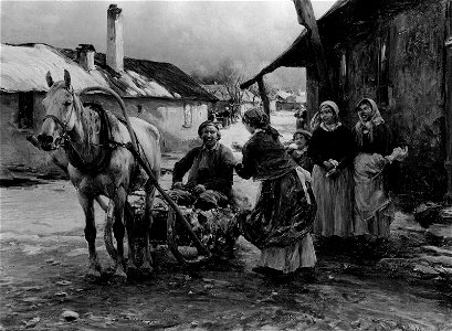 Alfred von Wierusz-Kowalski - In a Polish Village - 24.227 - Museum of Fine Arts