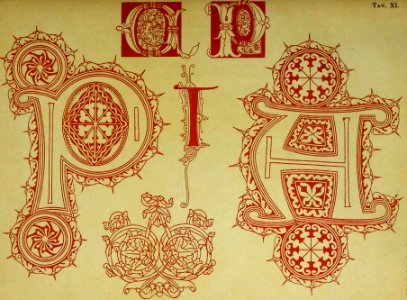 Alfredo Melani, Manuale dell'ornatista 1896 (page 47 crop)