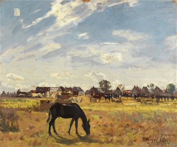 Algernon Talmage-A Mobile Veterinary Unit in France (CWM 19710261-0699)