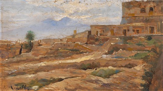 Alfred Zoff Blick auf Castel Sant Elmo
