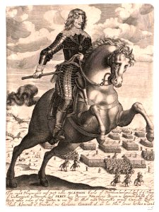 Algernon Percy, 10th Earl of Northumberland, unknown artist line engraving, circa 1639-1649