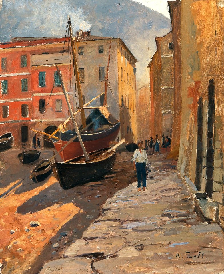 Alfred Zoff - A harbour on the Riviera