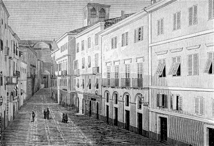 Alghero – Piazza Civica (xilografia)